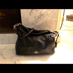 Authentic Coach Scout Hobo Leather 34312 Black